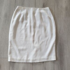 Valerie Stevens Elegant Ivory White Pencil Skirt Size 10